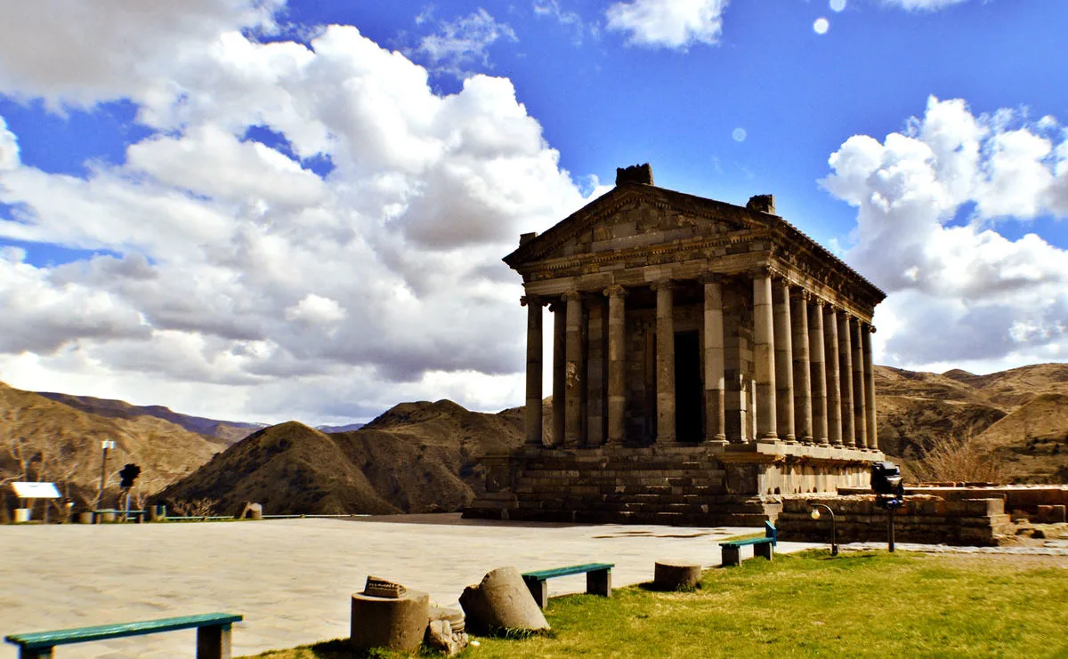 A pagan temple in Garni, Armenia